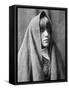 Tom Poqui, Tewa Woman-Edward S^ Curtis-Framed Stretched Canvas