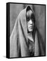 Tom Poqui, Tewa Woman-Edward S^ Curtis-Framed Stretched Canvas
