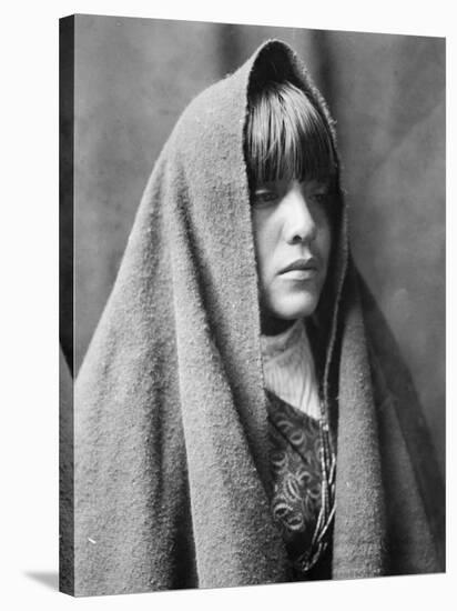 Tom Poqui, Tewa Woman-Edward S^ Curtis-Stretched Canvas