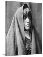 Tom Poqui, Tewa Woman-Edward S^ Curtis-Stretched Canvas