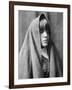 Tom Poqui, Tewa Woman-Edward S^ Curtis-Framed Photo