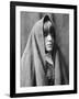 Tom Poqui, Tewa Woman-Edward S^ Curtis-Framed Photo