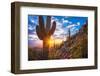 Tom's Thumb Trail Leads through Beautiful Sonoran Desert Mountain Landscape towards an Awesome Suns-Eric Mischke-Framed Photographic Print