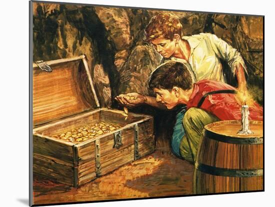 Tom Sawyer and Huckleberry Finn-English School-Mounted Giclee Print