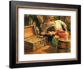 Tom Sawyer and Huckleberry Finn-English School-Framed Giclee Print