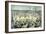 Tom Sayers V. John Heenan at Farnborough, England on 17th April, 1860-English School-Framed Giclee Print