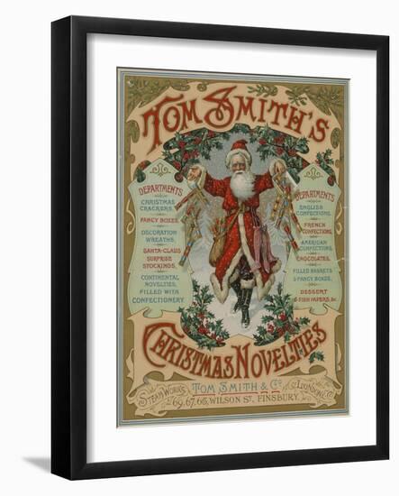 Tom Smith and Co Ltd, Christmas Novelties, Christmas Crackers, Brochure Cover-null-Framed Giclee Print