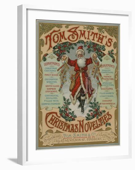 Tom Smith and Co Ltd, Christmas Novelties, Christmas Crackers, Brochure Cover-null-Framed Giclee Print