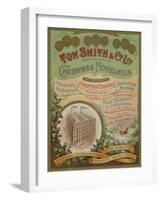 Tom Smith and Co Ltd, Christmas Novelties, Christmas Crackers, Brochure Cover-null-Framed Giclee Print