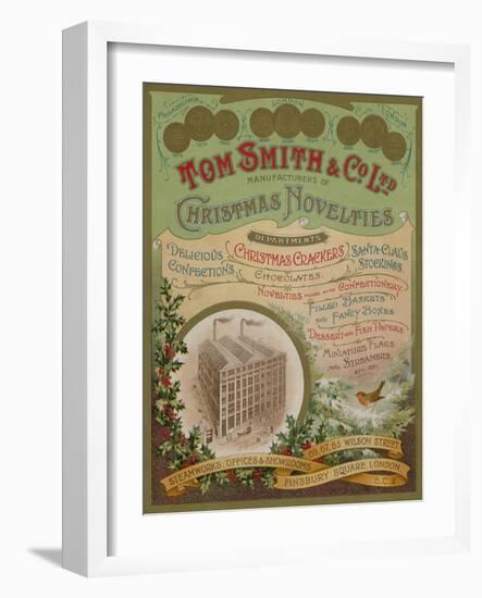 Tom Smith and Co Ltd, Christmas Novelties, Christmas Crackers, Brochure Cover-null-Framed Giclee Print