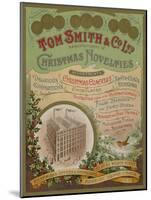 Tom Smith and Co Ltd, Christmas Novelties, Christmas Crackers, Brochure Cover-null-Mounted Giclee Print