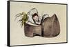 Tom Thumb- Illustration to 'Le petit Poucet'-Theodor Hosemann-Framed Stretched Canvas