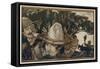 Tom Thumb on a Hat-Arthur Rackham-Framed Stretched Canvas