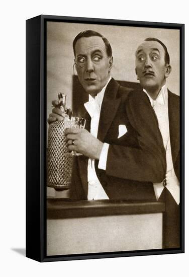 Tom Walls and Ralph Lynn, English Actors, 1933-null-Framed Stretched Canvas