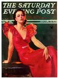 "Giant Valentine," Saturday Evening Post Cover, February 13, 1937-Tom Webb-Framed Giclee Print