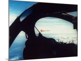 Tomahawk Cruise Missile in Flight as Seen from US Navy Chase Plane-null-Mounted Premium Photographic Print