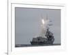Tomahawk Cruise Missile Launch from Guided-Missile Destroyer USS Sterett, 2010-null-Framed Photo