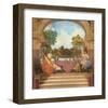 Toman Dining Scene-Victor Valla-Framed Art Print