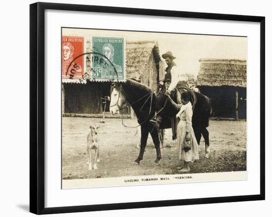 Tomando Mate - Argentina-null-Framed Photographic Print