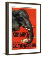 Tomasova Cognac, Favored by Elephants-null-Framed Art Print