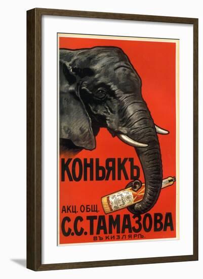 Tomasova Cognac, Favored by Elephants-null-Framed Art Print