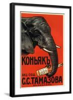 Tomasova Cognac, Favored by Elephants-null-Framed Art Print