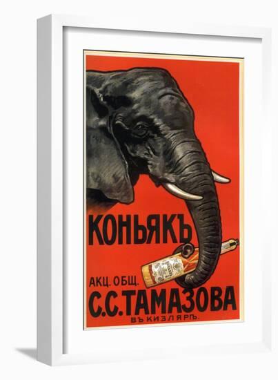 Tomasova Cognac, Favored by Elephants-null-Framed Art Print