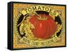 Tomato Can Label-null-Framed Stretched Canvas