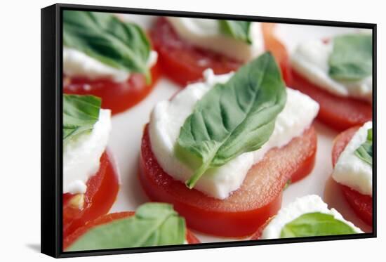 Tomato, Mozzarella And Basil Salad-Johnny Greig-Framed Stretched Canvas