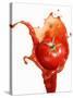 Tomato on Ketchup Splash-Kröger & Gross-Stretched Canvas