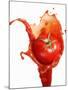 Tomato on Ketchup Splash-Kröger & Gross-Mounted Photographic Print