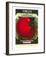 Tomato Seed Packet-null-Framed Art Print