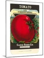 Tomato Seed Packet-null-Mounted Art Print