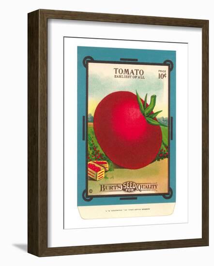 Tomato Seed Packet-null-Framed Art Print