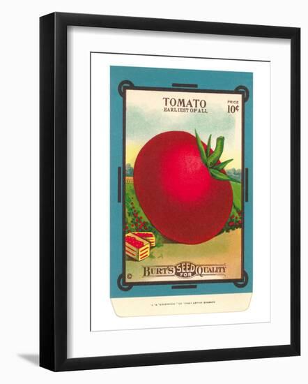 Tomato Seed Packet-null-Framed Art Print