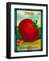 Tomato Seed Packet-Lantern Press-Framed Art Print