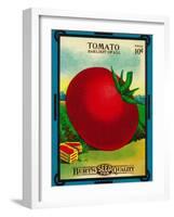 Tomato Seed Packet-Lantern Press-Framed Art Print