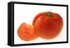 Tomato Showing Seeds in Cut Portion-null-Framed Stretched Canvas