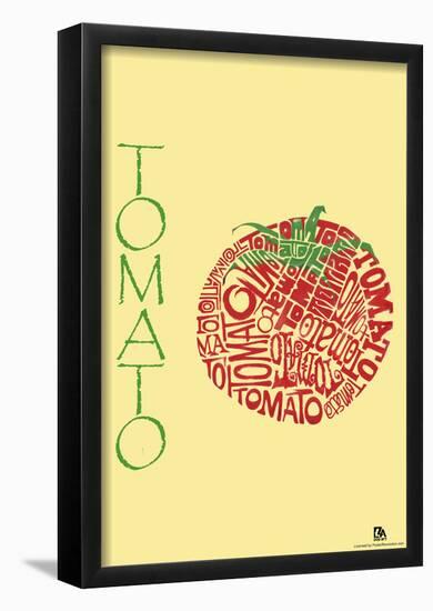 Tomato Text Poster-null-Framed Poster