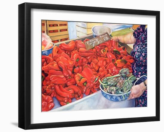 Tomatoes and Artichokes, 1998-Peter Breeden-Framed Giclee Print