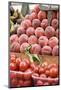 Tomatoes and Peaches at a Market-Foodcollection-Mounted Photographic Print