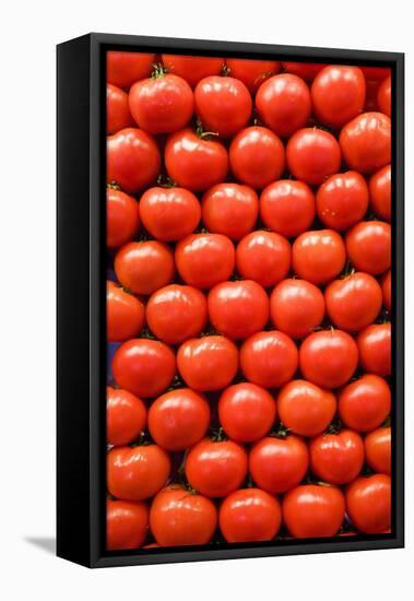 Tomatoes at Boqueria Market in Barcelona-Guido Cozzi-Framed Stretched Canvas