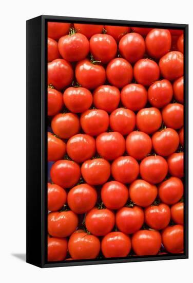 Tomatoes at Boqueria Market in Barcelona-Guido Cozzi-Framed Stretched Canvas