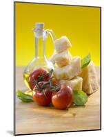 Tomatoes, Basil, Parmesan and Olive Oil-Kai Schwabe-Mounted Photographic Print