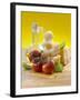 Tomatoes, Basil, Parmesan and Olive Oil-Kai Schwabe-Framed Photographic Print