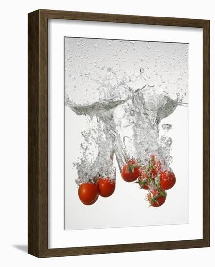 Tomatoes Falling into Water-Kr?ger & Gross-Framed Photographic Print