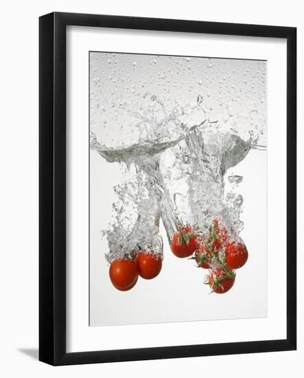 Tomatoes Falling into Water-Kr?ger & Gross-Framed Photographic Print