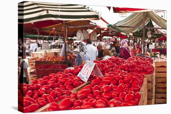 Tomatoes on Sale at the Open Air Market of Piazza Della Repubblica, Turin, Piedmont, Italy, Europe-Julian Elliott-Stretched Canvas