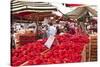 Tomatoes on Sale at the Open Air Market of Piazza Della Repubblica, Turin, Piedmont, Italy, Europe-Julian Elliott-Stretched Canvas