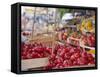 Tomatoes on Street Market Stall, Palermo, Sicily, Italy, Europe-Miller John-Framed Stretched Canvas